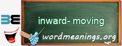 WordMeaning blackboard for inward-moving